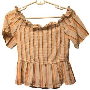 Harper striped crop top